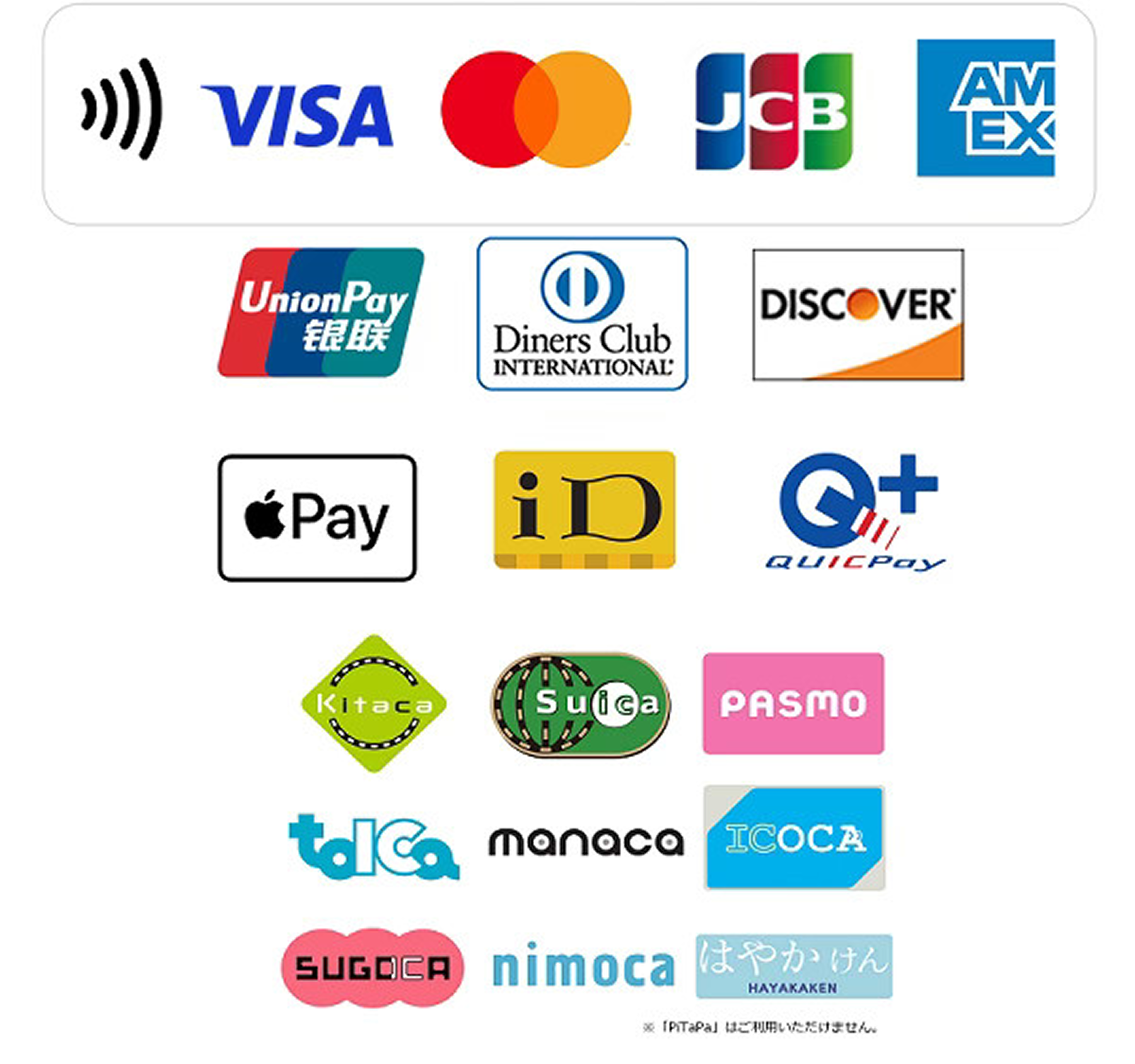 決済方法一覧